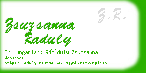 zsuzsanna raduly business card